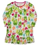 Cartes Long Sleeve Nightgown - Frogs