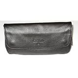 Black Castleford Deluxe Leather Pipe Case