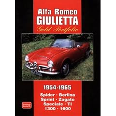 Alfa Romeo Giulietta Gold Portfolio 1954-1965 (Brooklands Books Road Test Series): Spider Berlina Sprint Zagato Speciale TI 1300 1600 (Brooklands Road Test Books)