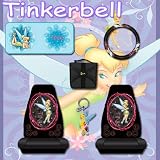 6 Pc Car Accessories, Tinkerbell Optical Tink Car Seat Covers, Steering Wheel Covers,... by yupbizauto