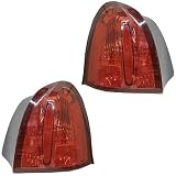 98 99 00 01 02 Lincoln Town Car Taillight Taillamp Pair by Aftermarket