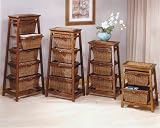 Hillsdale Furniture - Triangle Seagrass w/Wicker 4-Basket Stand - 50274 - Free Shipping