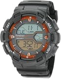 Armitron Men's 40/8246ORG Oversized Grey Two-Zone Orange Dial Digital Sport Watch