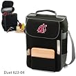 Washington State Cougars Duet Insulated Wine and Cheese Tote - Black w/Digital Print