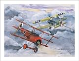 Red Baron Downs Another Ltd. Ed. S/N Fine Art Print by J. Gatti