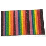 Coir Multi-Coloured Stripe Doormat