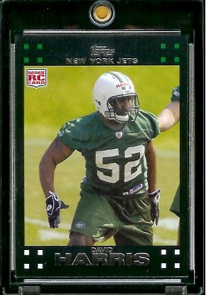 2007 Topps Football # 364 David Harris (RC) Rookie Card - New York Jets - NFL Trading Cards
