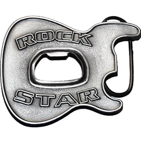 O9 Rock Star Guitar Bottle Opener Belt Buckle SALE