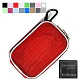 (2 in 1) Li-ion Battery for Casio Np-40 Compatible Battery + Kroo Camera Case for Casio Exilim Series (Many Color Available)