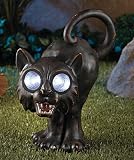 Halloween Solar Garden Statue _Black Cat
