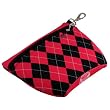 Hot Pink Argyle Golf Tee Bag by BeeJo