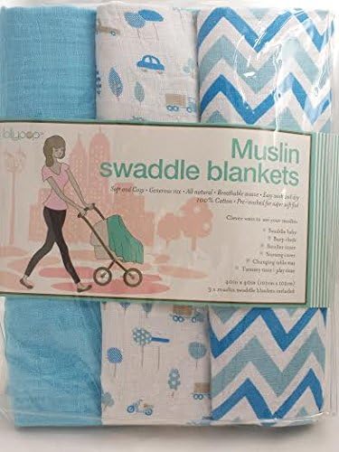 Lollypop Muslin Swaddle Blankets All Boy