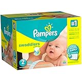 Pampers Swaddlers Diapers, Size 2, One Month Supply, 204 Count