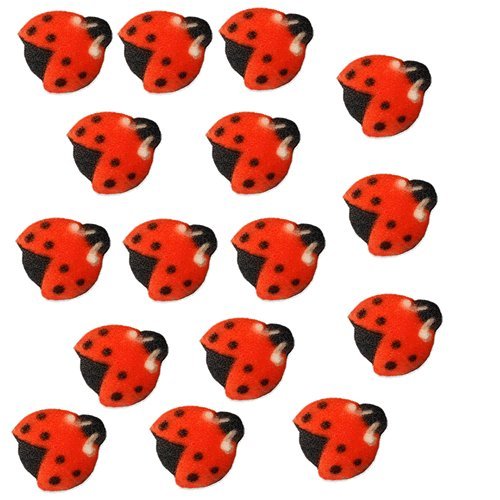 Lady Bugs Cake Decorations #45147 - 16 Lady Bugs Edible Hard Sugar Decorations