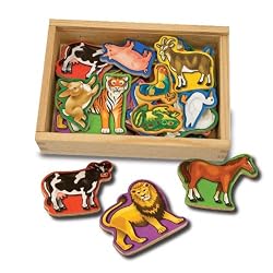Melissa & Doug 475 Magnetic Wooden Animals