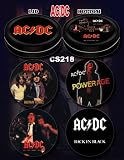 AC/DC 4-Piece Coaster Set w/Tin