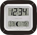 La Crosse Technology WS-8418U-IT Atomic Digital Wall Clock with Moon Phase