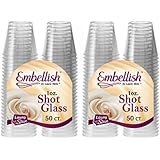 Embellish Hard Plastic 1oz Clear Shot Glass 100 count