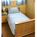 Light Blue gingham cot bed /junior duvet set