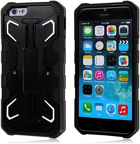 iPhone 6 Case, Eagle Series by Guardiant - [Kickstand Feature] [White] - Perfect For Netflix, FaceTime, Movies, TV, Video - 4.7 Inch Rugged Dual Layer Armored Case for your Apple Phone - Popular For Men &amp; Guys - Slim Custom Fit - Latest Stylish Design - Protect Your Investment