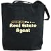 Canvas Tote Bag Black " Trust Me, I Am Real Estate Agent " Occupations