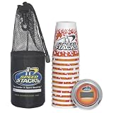Speed Stacks Wild Cups with Timer - White with Flames