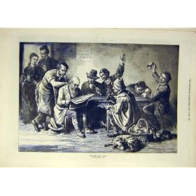 1872 Budget Discussion Downard Sketch Old Print