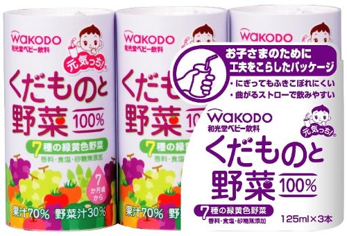 元気っち! くだものと野菜 125ml×18本