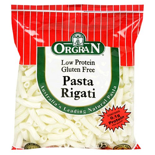 OrgraN Low Protein Gluten Free Pasta Rigati, 8.8-Ounce Packages (Pack of 9)