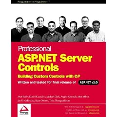Professional Asp.Net Server Controls-Building Custom Control With C#: Building Custom Controls With C