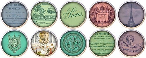 Paris By ETS Ceramic Cabinet Dresser Drawer Pull Knob (Set of 10 (11-20))