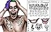 The Joker Temporary Tattoos Suicide Squad Costume Halloween Fancy Dress Batman(1PC)
