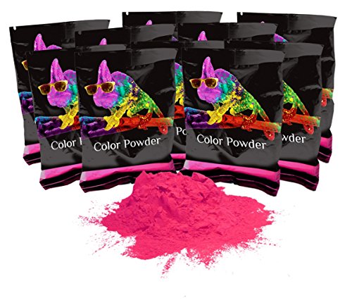 Holi Color Powder Pink 10 Pack of 70 Grams Each