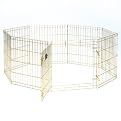 Gold 8 Panel Exercise Pen With Door