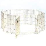 Midwest Gold- Zinc Indoor/Outdoor Exercise Pet Pen