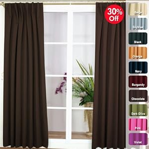 BO Solid Thermal Blackout Window Curtain