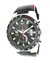 Lip Style 1059712 Men's Chronograph Black Leather Strap Watch