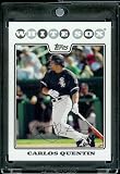 2008 Topps # 384 Carlos Quentin - Chicago White Sox - MLB Baseball Trading Card in a Protective Screw Down Display Case