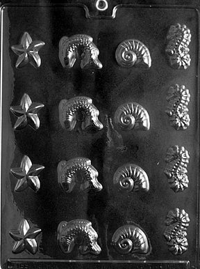 SEA ASSORTMENT Nautical Candy Mold Chocolate
