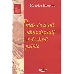 Pr�cis de droit administratif et de droit public