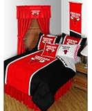 NBA Chicago Bulls Bedding Set - 5pc Comforter Sheets Queen Bed
