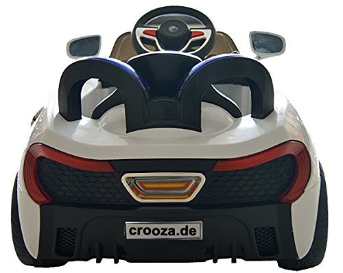 Roadster mit 2x Motoren mp3 LED Elektro Kinderauto Kinder Auto Elektroauto Elektrofahrzeug (weiss) - 9