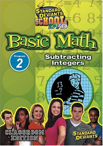 Standard Deviants School   Basic Math  Program 2   Subtracting Integers
