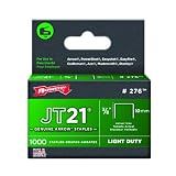 Arrow Fastener 276 Genuine JT21/T27 3/8-Inch Staples, 1,000-Count