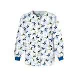 Scrubs - Cherokee HQ Two Pocket Assorted Butterfly Poly/Cotton (XS-5X) Snap Front Warm-Up Scrub Jackets