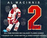 Al MacInnis Autographed/Hand Signed 8x10 Photo (Calgary Flames - Special Edition jersey number pictu