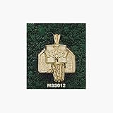 Mississippi State Bulldogs M State Basketball Backboard Pendant - 14KT Gold Jewelry