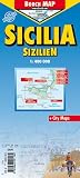 Laminated Sicily Map by Borch
