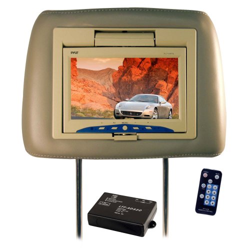 Buy Adjustable Headrest w Built-in 7'' TFT Monitor by Pyle now!