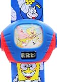 TimerMall OEM - Montre Enfants - Quartz - Caoutchouc - SpongeBob Bleu Caoutchouc Bracelet Enfants de projection Digital